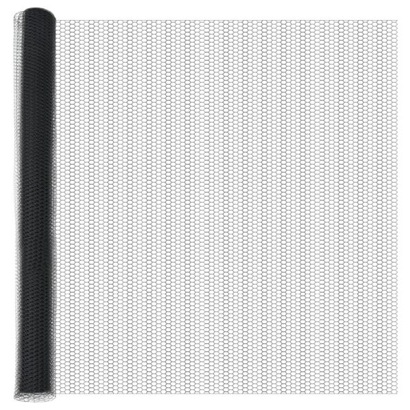 42005582_2.jpg vidaXL Hexagónové oplotenie sivé 1.5x50 m oceľ – Obrázok 2