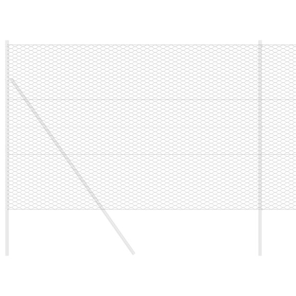 vidaXL Hexagonálny plot Sivý 1.6x50 m Oceľ – Obrázok 3