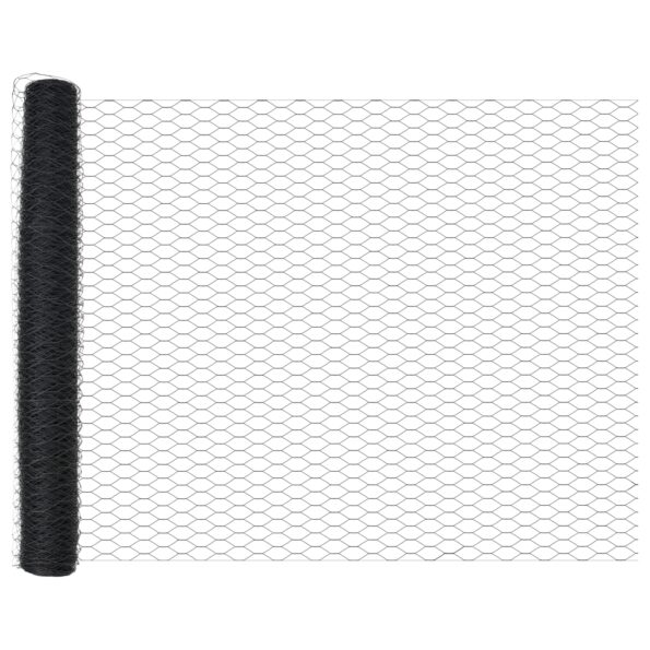 vidaXL Hexagonálny plot Sivá 1 x 100 m PVC – Obrázok 4