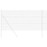 vidaXL Hexagónový plot Sivý 1.2x100 m Oceľ – Obrázok 3