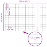 vidaXL Field Fence 1.2x10 m Galvanizovaná oceľ – Obrázok 8