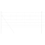 vidaXL Poľný plot 0.8x25 m Pozinkovaná oceľ – Obrázok 3