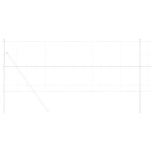 vidaXL Poľný plot 0.8x25 m Pozinkovaná oceľ – Obrázok 3