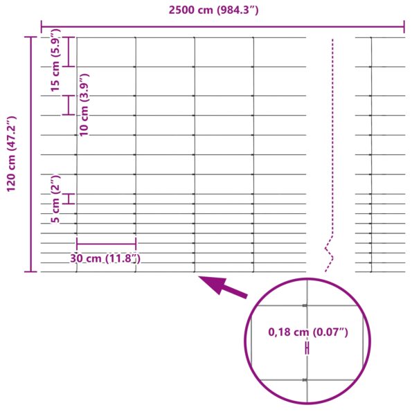 42005814_8.jpg vidaXL Poľný plot 1.2x25 m Galvanizovaná oceľ – Obrázok 8