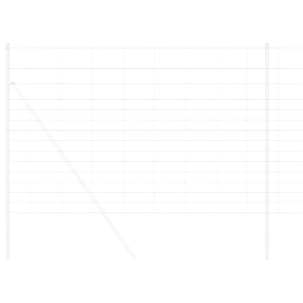 vidaXL Polný plot 1.6x25 m Galvanizovaná oceľ – Obrázok 3