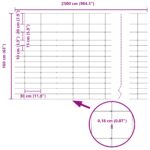 vidaXL Polný plot 1.6x25 m Galvanizovaná oceľ – Obrázok 8