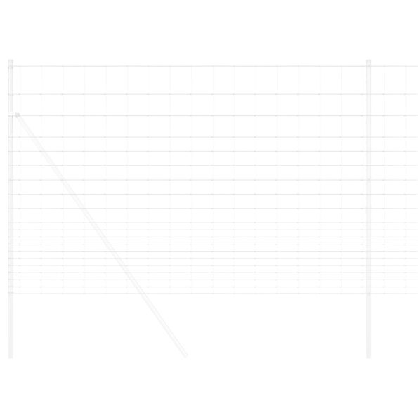 vidaXL Oplotenie poľa 1.6x25 m Pozinkovaná oceľ – Obrázok 3