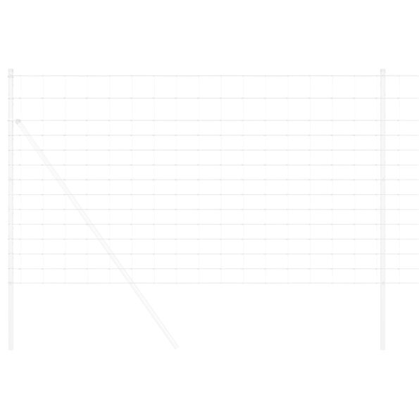 vidaXL Polný plot 1.4x50 m Zinkovaná oceľ – Obrázok 3