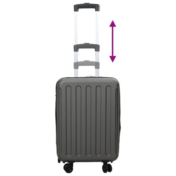 vidaXL Sklápacia cestovná taška s tvrdou schránkou 20'' tmavošedá 34x23x55.5 cm ABS – Obrázok 11