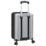 vidaXL Skladací kufor tvrdý kryt 20 palcov strieborný 34x23x55.5 cm ABS – Obrázok 5