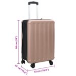 vidaXL Skladací kufor tvrdá škrupina 24'' Ružové zlato 43x27x66 cm ABS – Obrázok 12