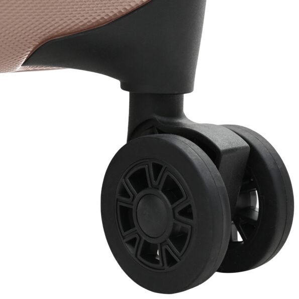 vidaXL Skladací kufor tvrdá škrupina 24'' Ružové zlato 43x27x66 cm ABS – Obrázok 6