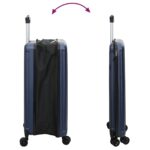 vidaXL Skladací kufor Hard Shell 20'' Tmavomodrý 34x23x55.5 cm ABS – Obrázok 11