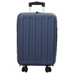 vidaXL Skladací kufor Hard Shell 20'' Tmavomodrý 34x23x55.5 cm ABS – Obrázok 2