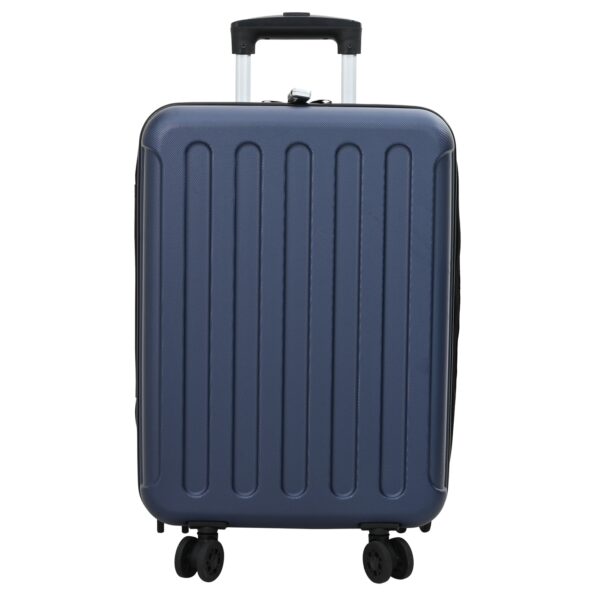 42006242_2.jpg vidaXL Skladací kufor Hard Shell 20'' Tmavomodrý 34x23x55.5 cm ABS – Obrázok 2