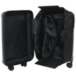 vidaXL Skladací kufor Hard Shell 20'' Tmavomodrý 34x23x55.5 cm ABS – Obrázok 3
