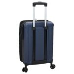 vidaXL Skladací kufor Hard Shell 20'' Tmavomodrý 34x23x55.5 cm ABS – Obrázok 5