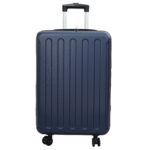 vidaXL Skladací kufor s tvrdou škrupinou 24'' Tmavomodrý 43x27x66 cm ABS – Obrázok 2