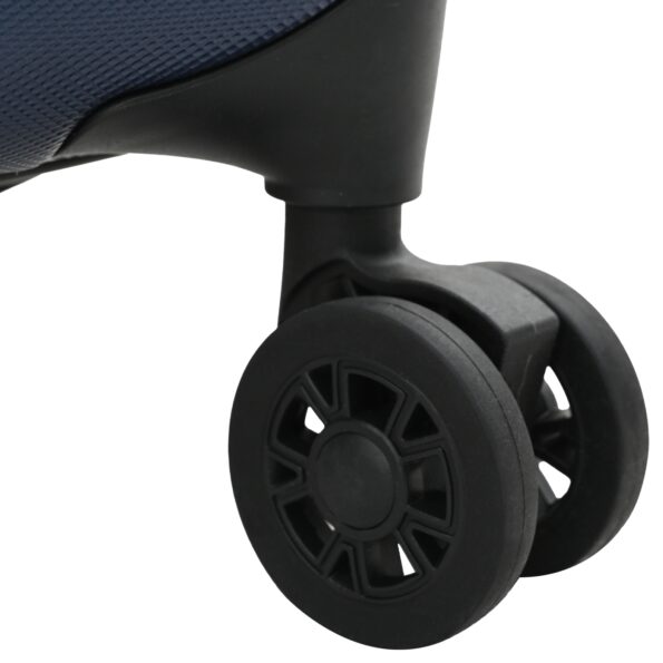 vidaXL Skladací kufor s tvrdou škrupinou 24'' Tmavomodrý 43x27x66 cm ABS – Obrázok 6