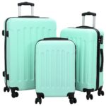 vidaXL Súprava kufrov 3 ks Tvrdý kufor Mätovo zelená 20” 24” 28” ABS