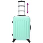 vidaXL Súprava kufrov 3 ks Tvrdý kufor Mätovo zelená 20” 24” 28” ABS – Obrázok 11