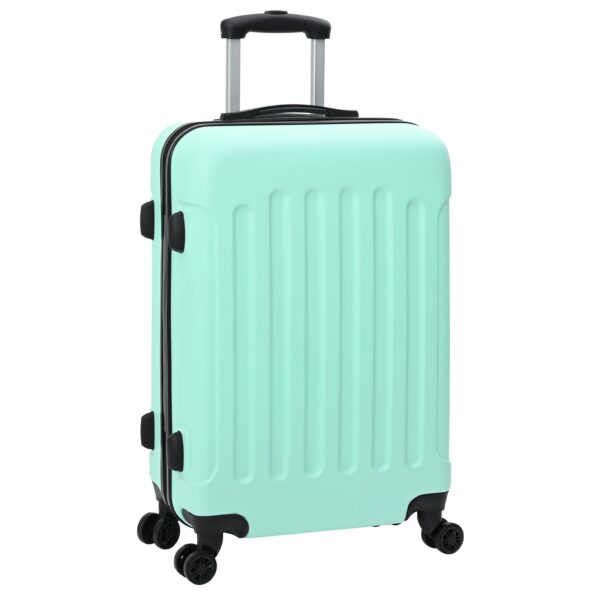 42006253_2.jpg vidaXL Súprava kufrov 3 ks Tvrdý kufor Mätovo zelená 20” 24” 28” ABS – Obrázok 2