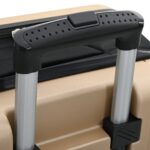 vidaXL Sklopná taška s tvrdým puzdrom 28'' Šampanské 50x30x76 cm ABS – Obrázok 9