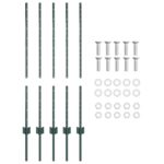 vidaXL Oplôtky 5 ks U-Channel Zelených 100 cm Oceľ – Obrázok 4