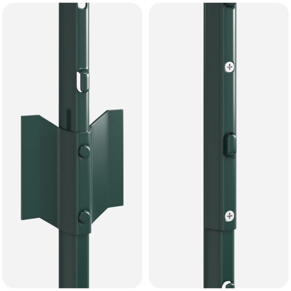 42006270_5.jpg vidaXL Plotové stĺpiky 5 ks U-Channel Zelené 150 cm Oceľ – Obrázok 5