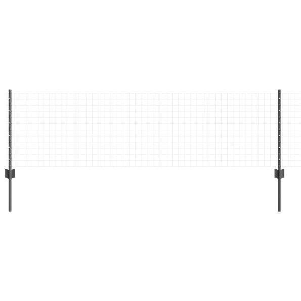 42006277_3.jpg vidaXL stĺpiky plotu 11 ks U-kanál sivé 60 cm oceľ – Obrázok 3