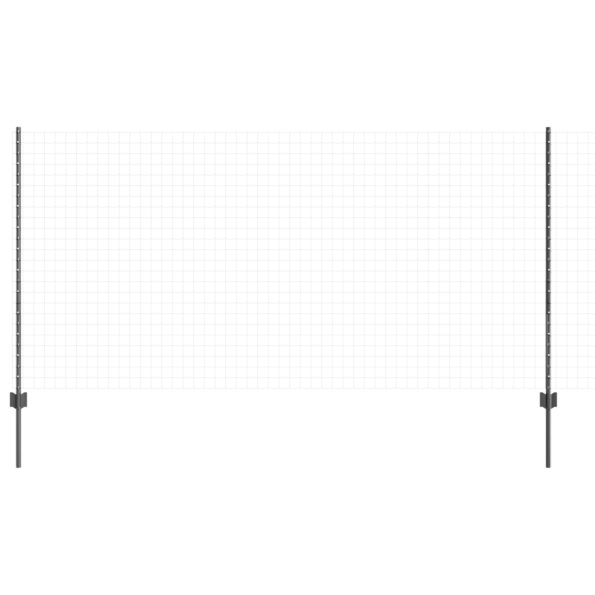 vidaXL plotové stĺpy 10 ks U-kanál sivé 120 cm oceľ – Obrázok 3