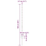 vidaXL plotové stĺpy 10 ks U-kanál sivé 120 cm oceľ – Obrázok 7