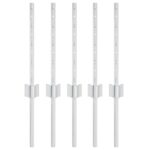 vidaXL Stĺp na plot. 5 pcs Strieborná 40 cm Oceľ – Obrázok 2