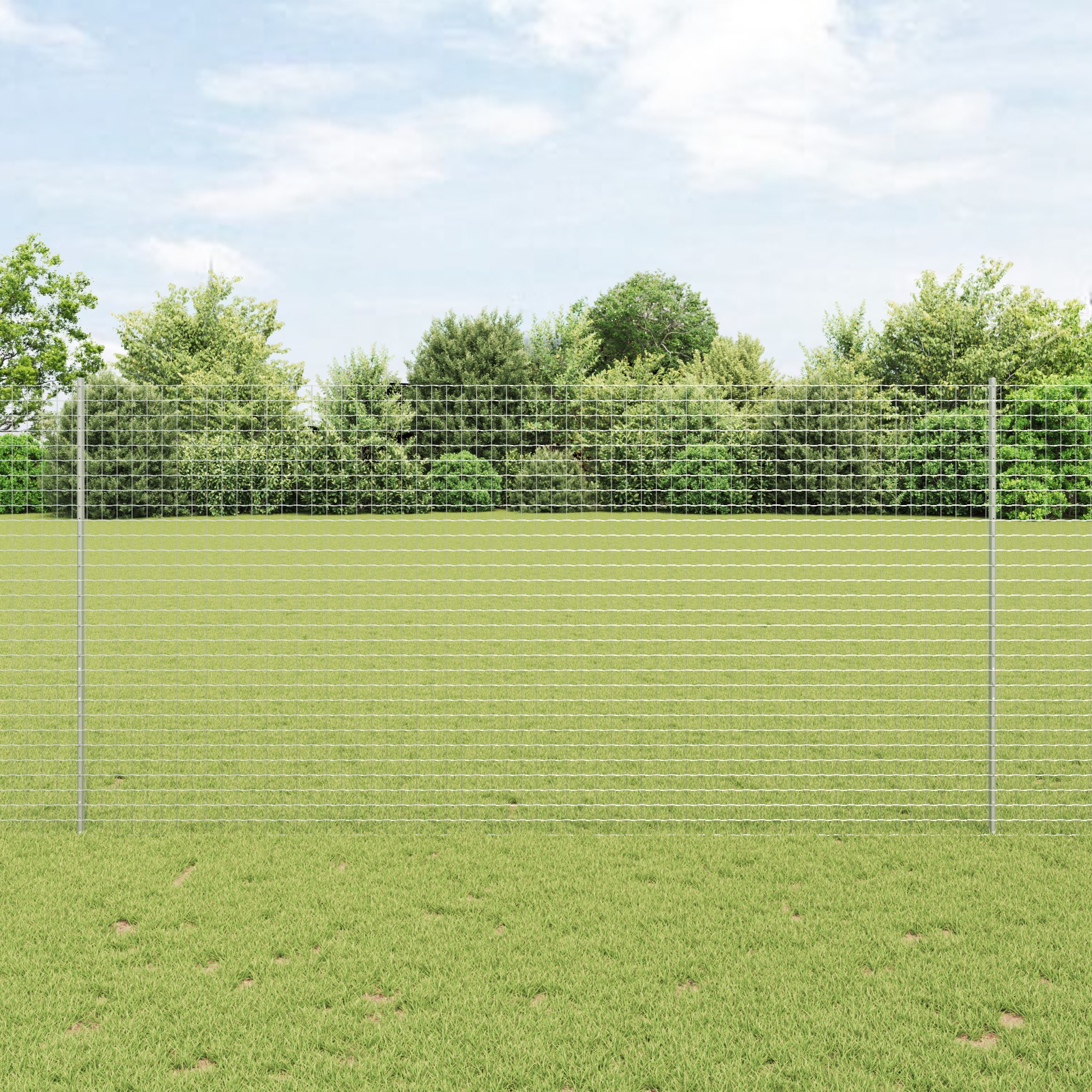42006302_1.jpg vidaXL Stĺp na plot. 5 pcs Strieborná 150 cm Oceľ – Obrázok 1