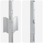 vidaXL Stĺp na plot. 11 pcs Strieborná 150 cm Oceľ – Obrázok 5