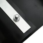 vidaXL Korekčný blok s pripojovacími koľajnami Čierna 0,7x10 m 1,5 mm HDPE – Obrázok 8