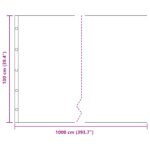 vidaXL Kožená bariéra so spojovacími koľajnicami Čierna 1x10 m 1,5 mm HDPE – Obrázok 10