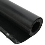 vidaXL Kožená bariéra so spojovacími koľajnicami Čierna 1x10 m 1,5 mm HDPE – Obrázok 2