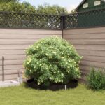 vidaXL Kožená bariéra so spojovacími koľajnicami Čierna 1x10 m 1,5 mm HDPE – Obrázok 3