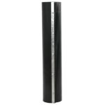 vidaXL Kožená bariéra so spojovacími koľajnicami Čierna 1x10 m 1,5 mm HDPE – Obrázok 5