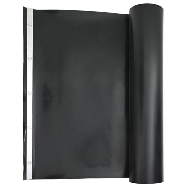 42006484_6.jpg vidaXL Kožená bariéra so spojovacími koľajnicami Čierna 1x10 m 1,5 mm HDPE – Obrázok 6