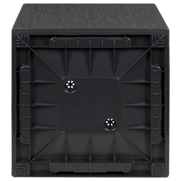 vidaXL Záhradný kvetináč v tmavošedej farbe, rozmer 36x36x35 cm, PP – Obrázok 3