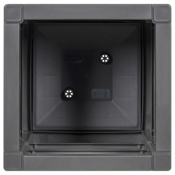 vidaXL Záhradný kvetináč v tmavošedej farbe, rozmer 36x36x35 cm, PP – Obrázok 5