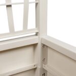 vidaXL Záhradný kvetináč s trelážou Biela 36x36x140 cm PP – Obrázok 7