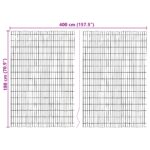 vidaXL Plot z kôry 400x125 cm – Obrázok 6