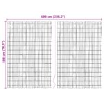 vidaXL Plot z kôry 600x125 cm – Obrázok 6