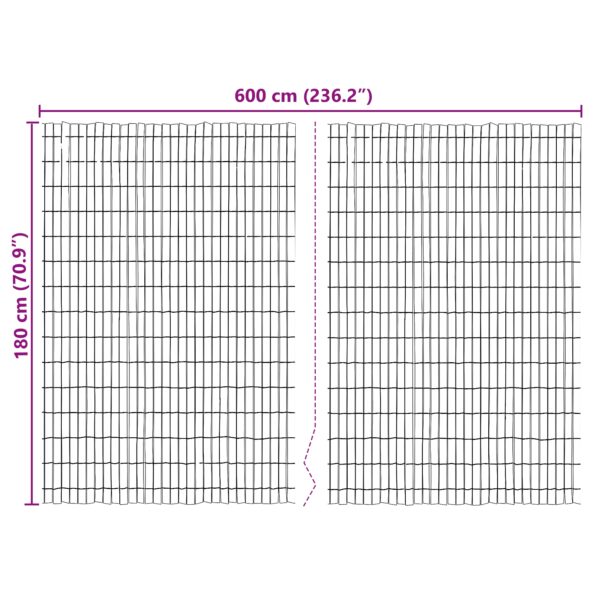 42006513_6.jpg vidaXL Plot z kôry 600x125 cm – Obrázok 6