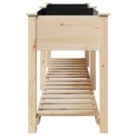 vidaXL Záhradný kvetináč s poličkou 203x53x76 cm z masívneho dreva – Obrázok 6