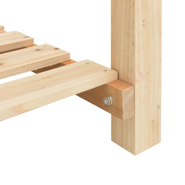 vidaXL Záhradný kvetináč s poličkou 203x53x76 cm z masívneho dreva – Obrázok 9