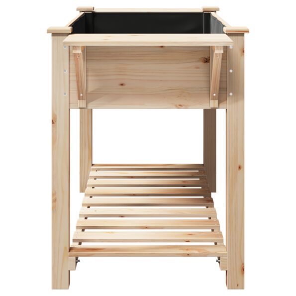 vidaXL Záhradný črepník so policami 155x59x76 cm z masívneho borovicového dreva – Obrázok 6